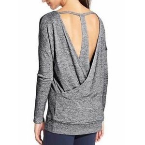 Athleta Pose Open Back Long Sleeve Top